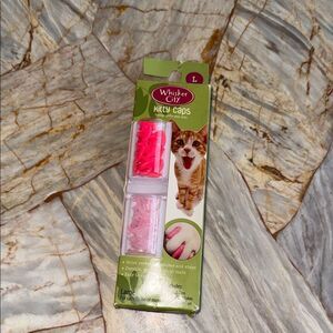 Whisker City Kitty Caps Pink Glitter Nail Covers for Cats‎ Large 13lbs+ 40ct NEW